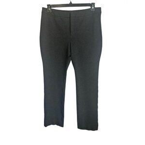 NYDJ Ponte Knit Sz 14 Lift Tuck Pants Charcoal Gray Straight Leg Mid Rise
